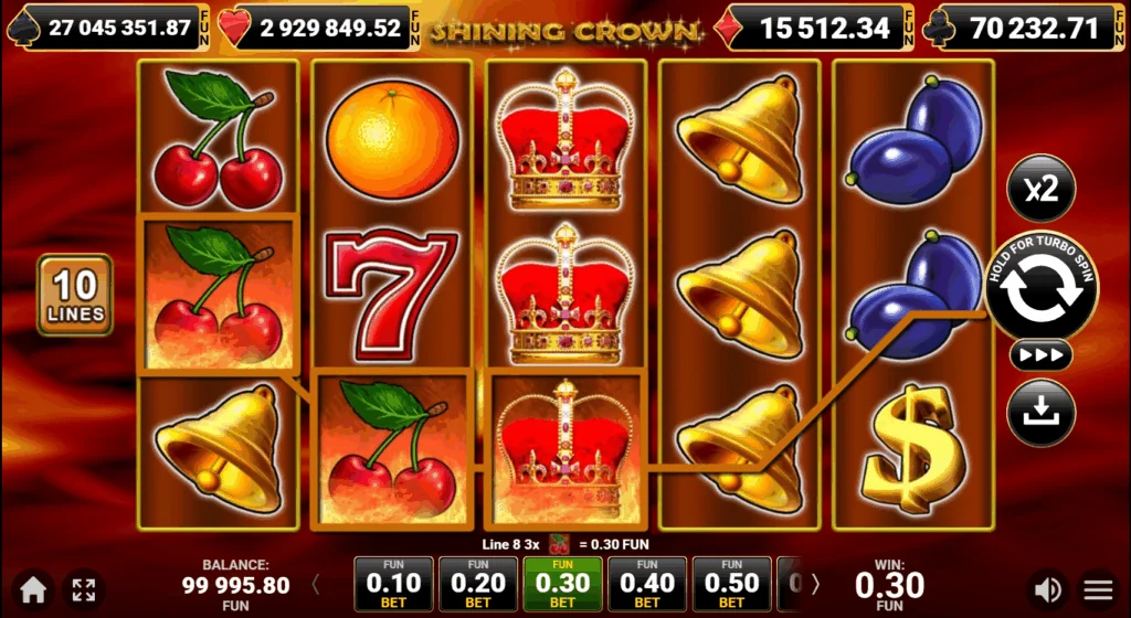 Shining Crown slot game