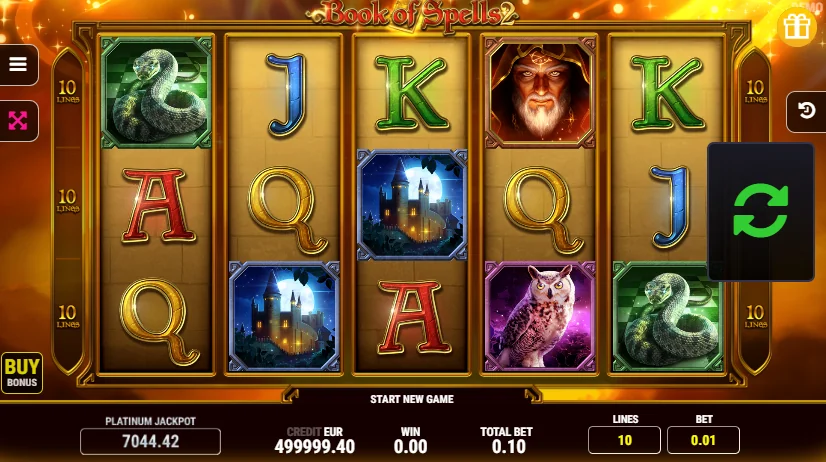 Book of Spells 2 slot game screenshot