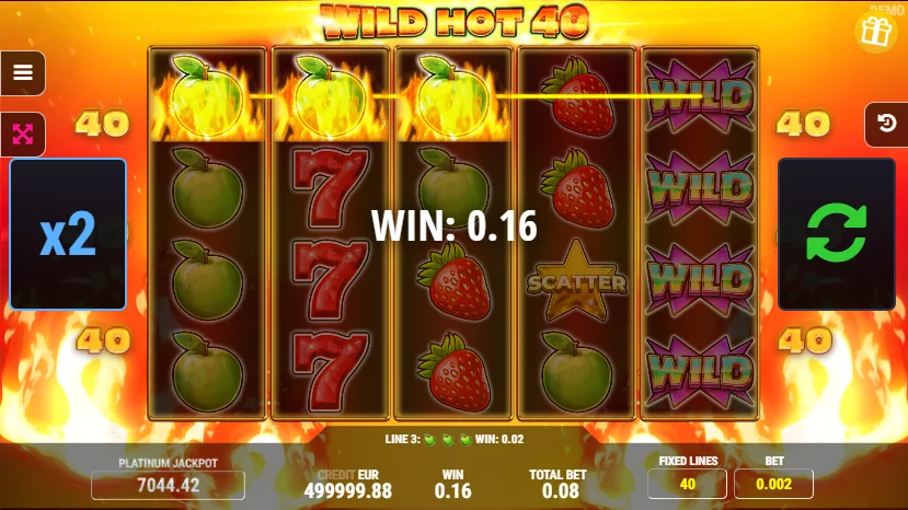 Wild Hot 40 slot features and rtp
