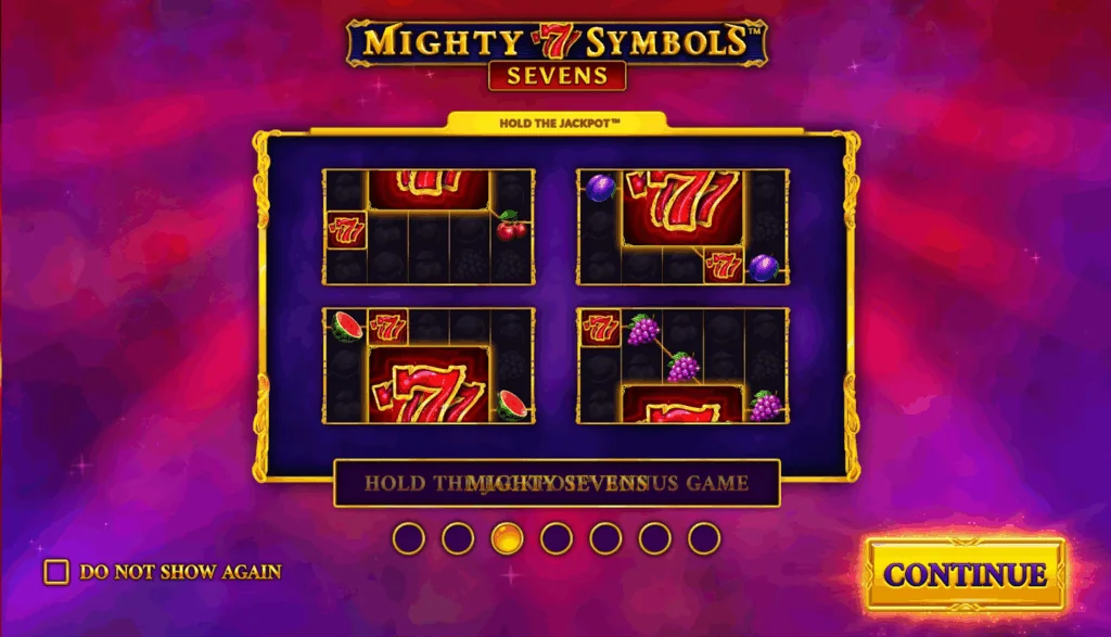 Mighty Symbols: Sevens slot game screenshot