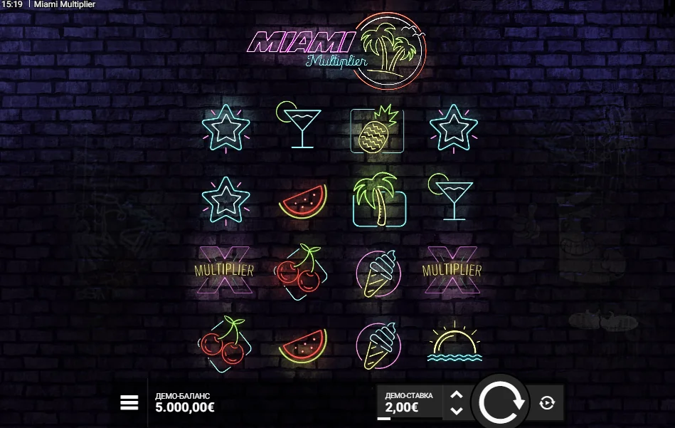 Miami Multiplier slot game screenshot