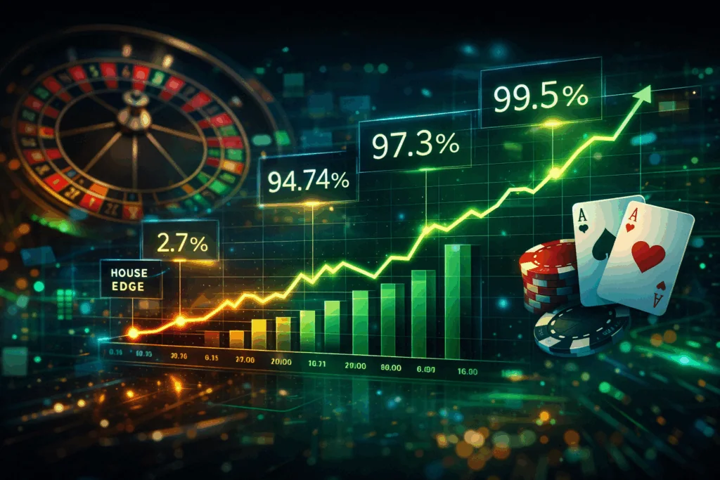 Games with highest RTP and lowest house edge