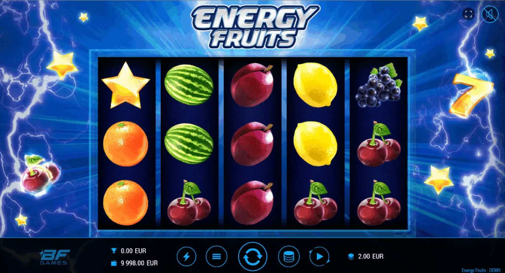 Energy Fruits slot features and rtp