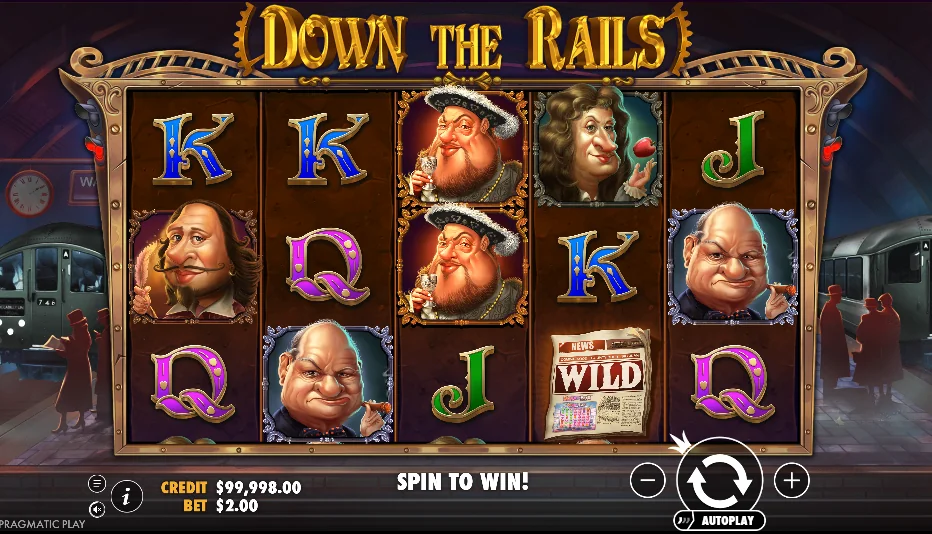Down the Rails slot game screenshot
