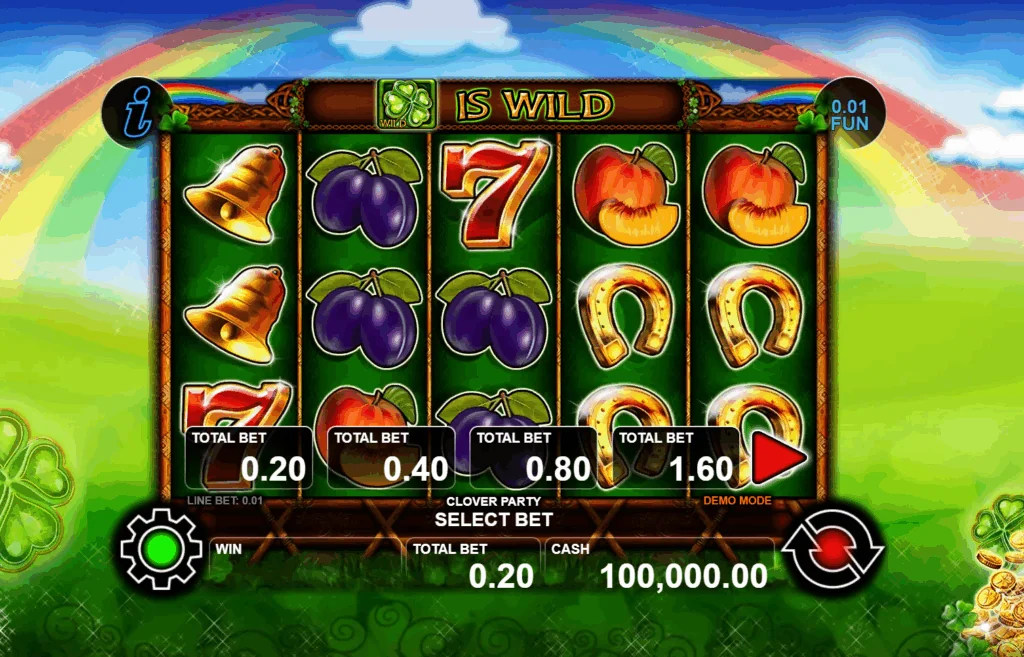 Clover Party slot game screenshot