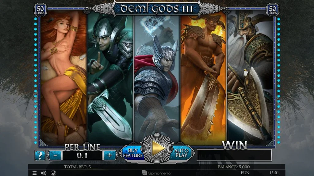 Demi Gods III slot game screenshot