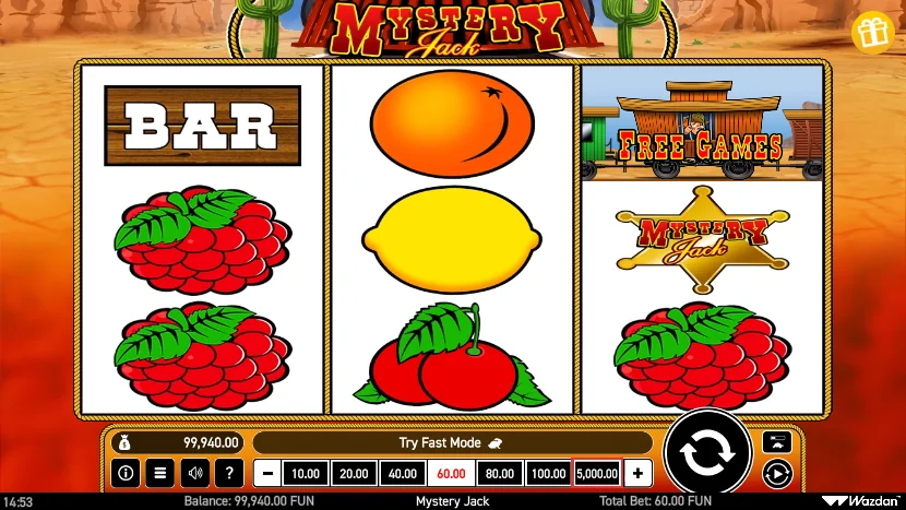 Mystery Jack slot game screenshot