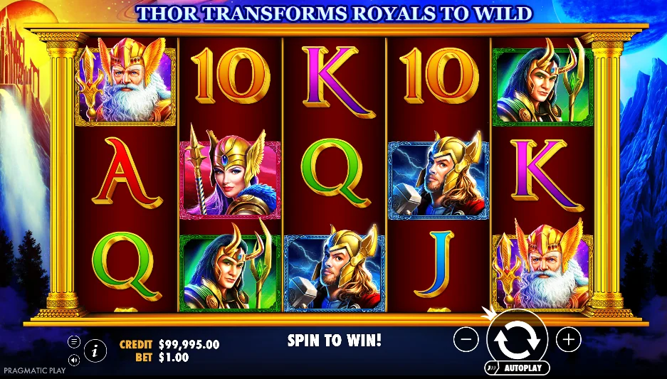 Asgard slot game screenshot