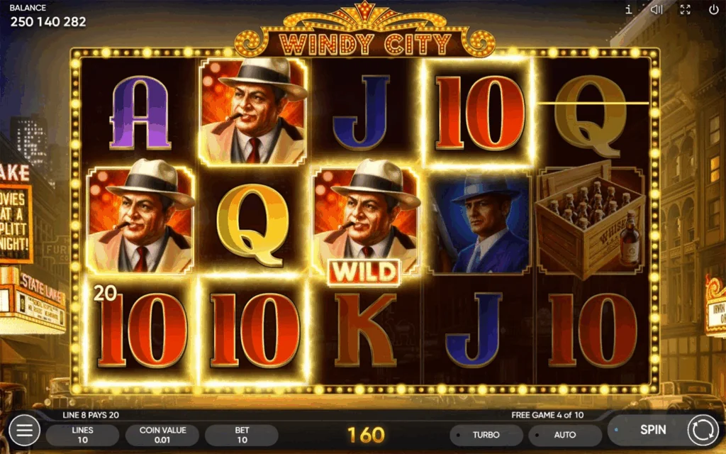 Windy City slot game screenshot