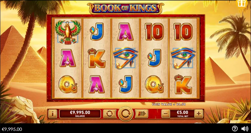 Book of Kings slot game screenshot