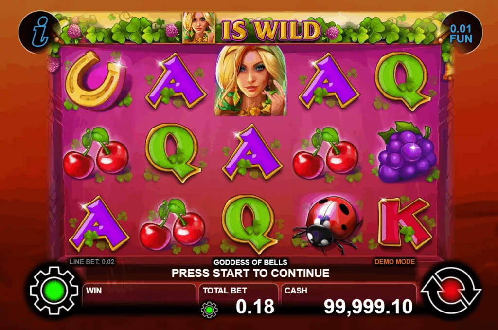 Goddess of Bells slot game screenshot