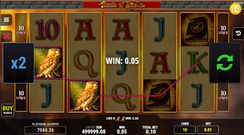 Book Of Spells slot features and rtp