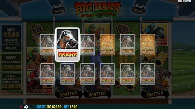 Big Bass Return to the Races slot game