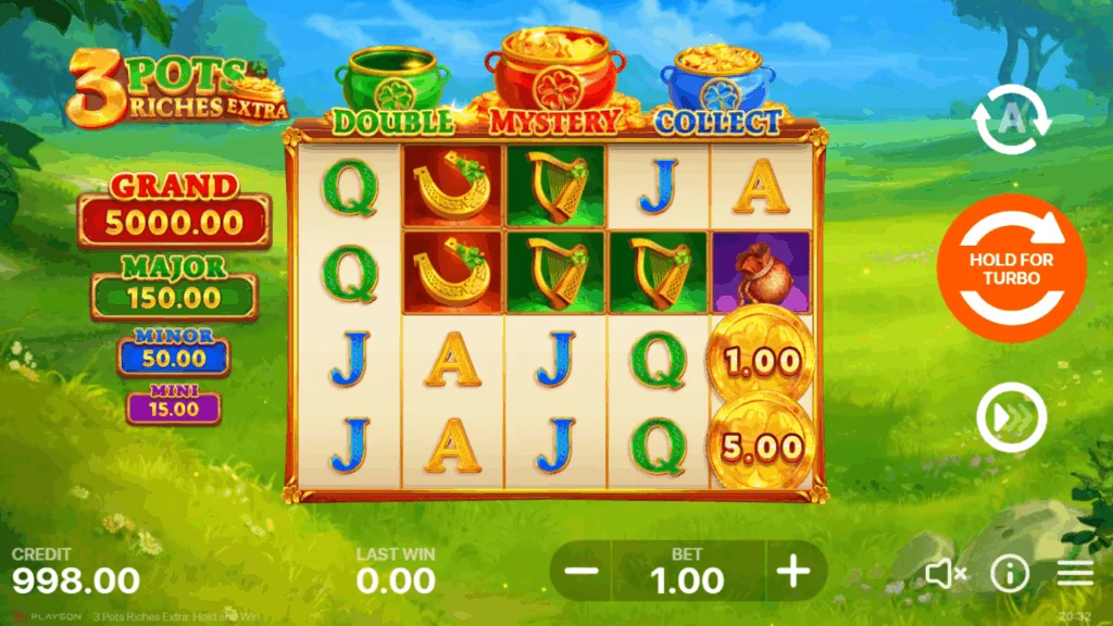 3 Pots Riches Extra demo gameplay how to play