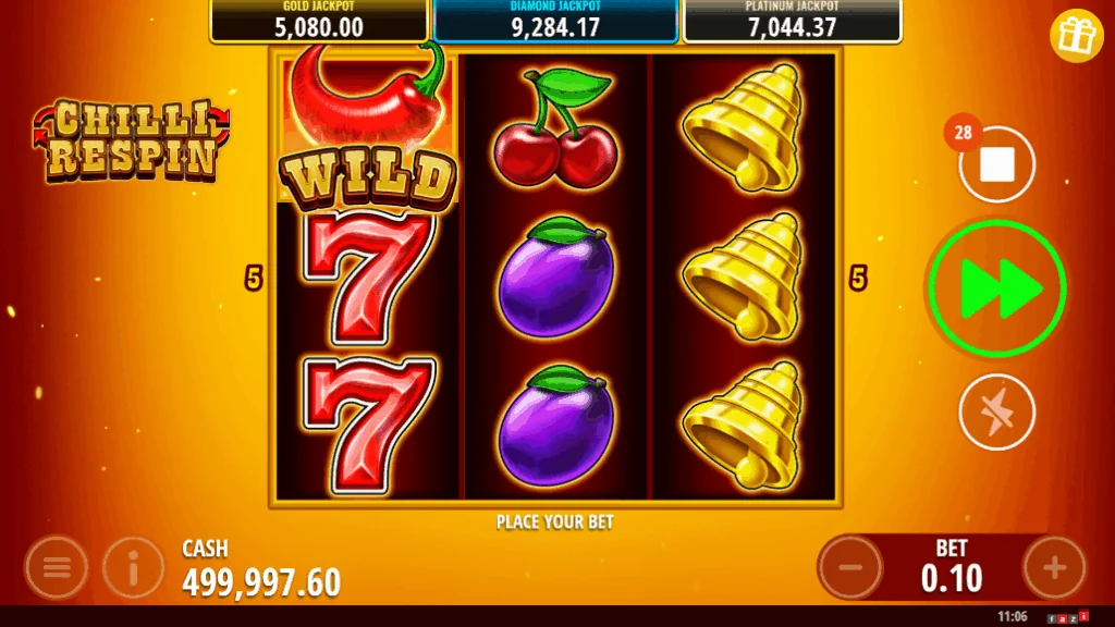 Chilli Respin slot features and rtp
