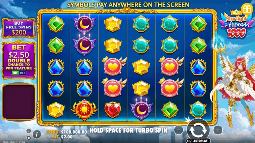 Starlight Princess 1000 demo gameplay