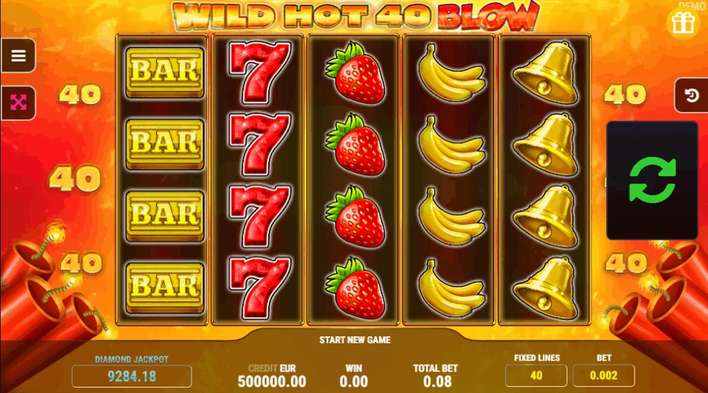 Wild Hot 40 Blow slot game screenshot