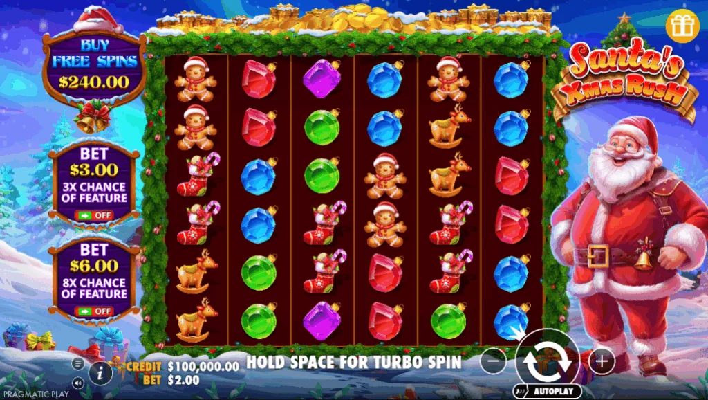 Santa’s Xmas Rush demo gameplay