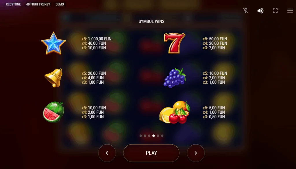 how to play 40 Fruit Frenzy slot game