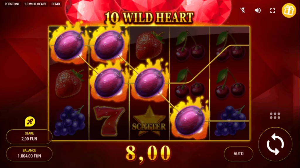 10 Wild Heart slot features and rtp
