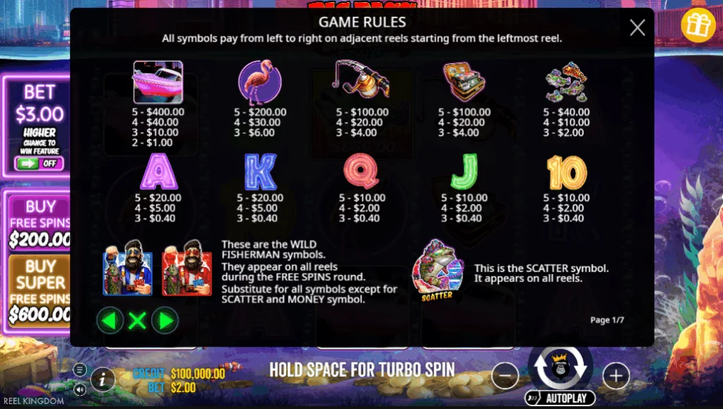how to play Big Bass Vegas Double Down Deluxe slot game