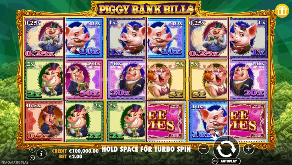 Piggy Bank Bills demo gameplay
