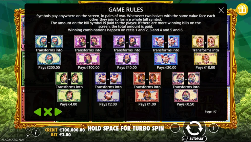 how to play Piggy Bank Bills slot game