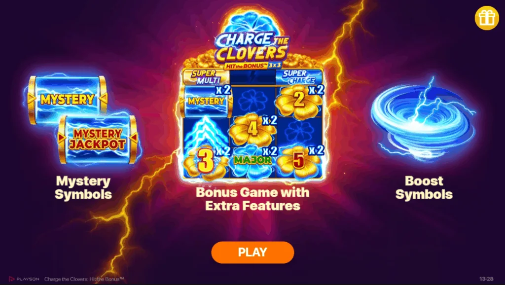 Charge the Clovers: Hit the Bonus slot game screenshot
