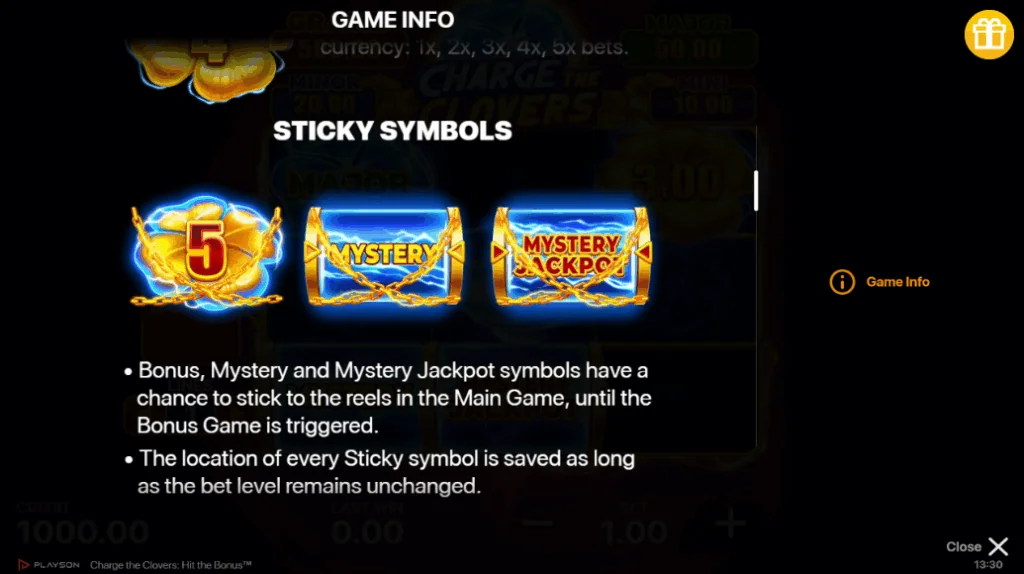 how to play Charge the Clovers: Hit the Bonus slot game