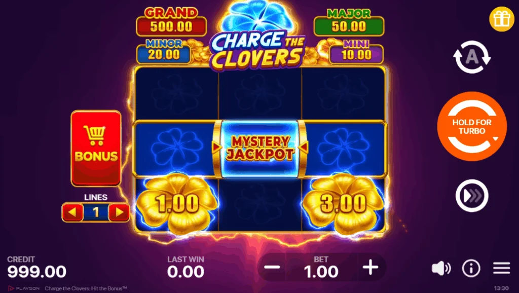 Charge the Clovers: Hit the Bonus slot features and rtp