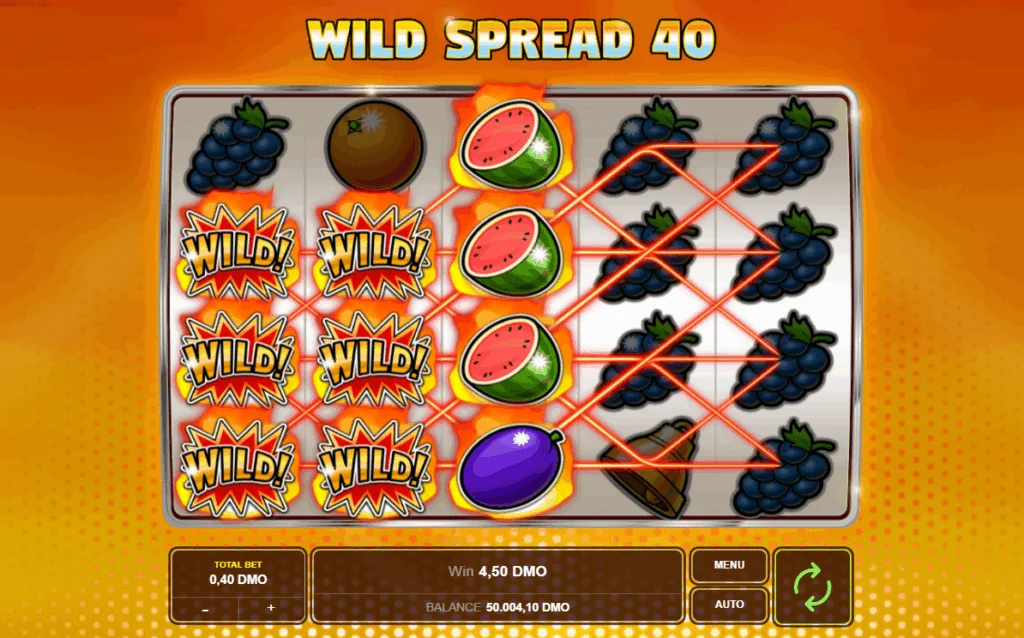 Wild Spread 40 demo gameplay