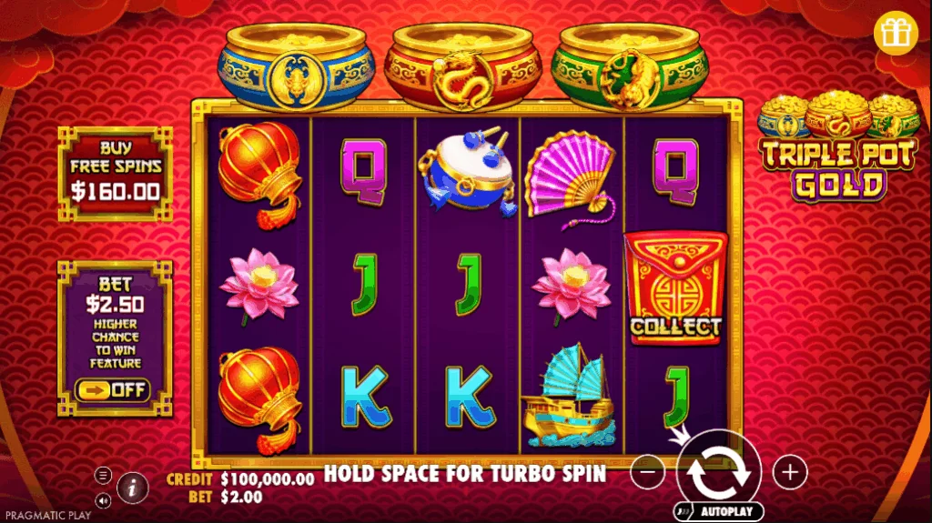 Triple Pot Gold demo gameplay