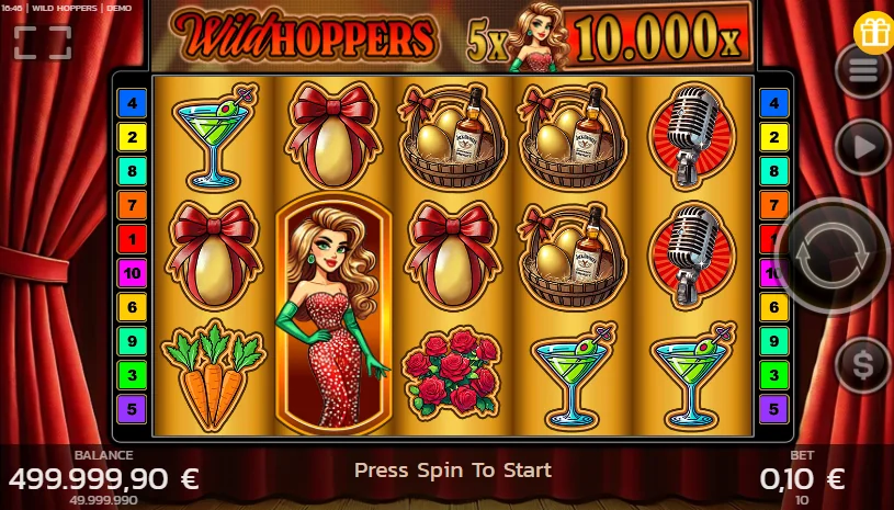 Wild Hoppers slot game screenshot