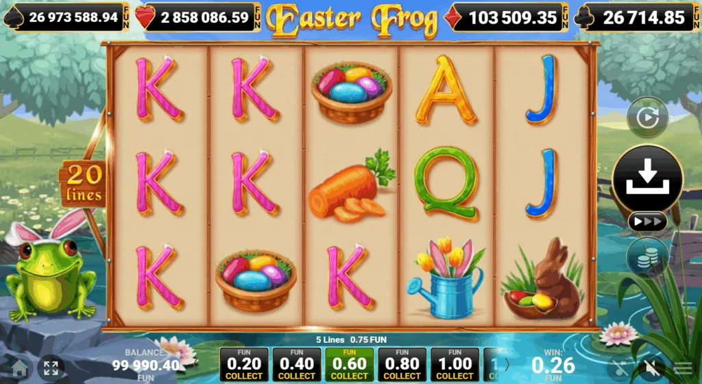 Easter Frog slot game