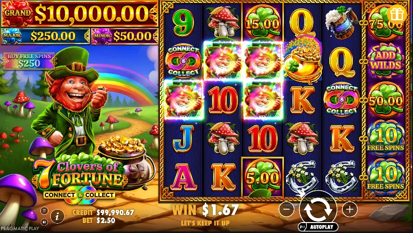 7 Clovers of Fortune slot features and rtp