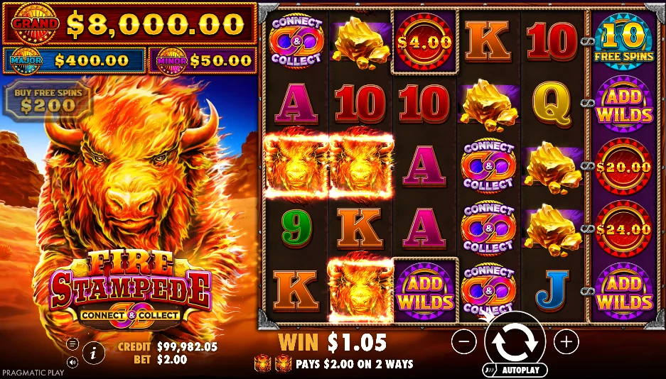 Fire Stampede slot game