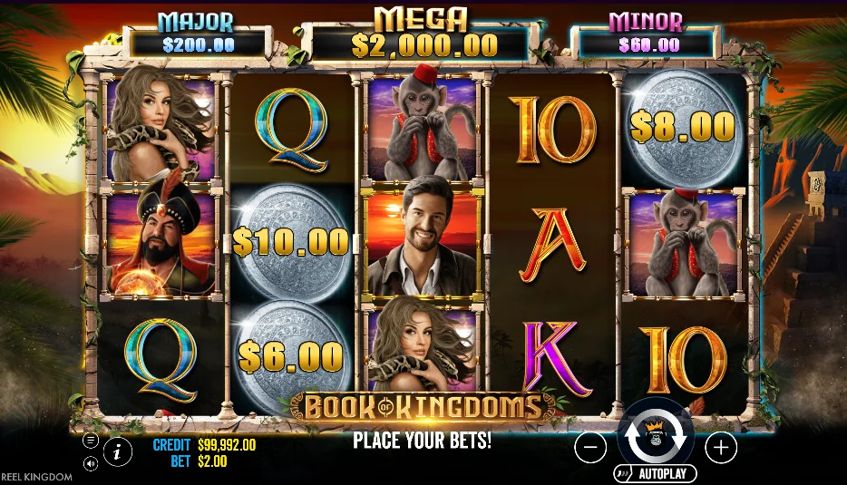 Book of Kingdom slot game screenshot