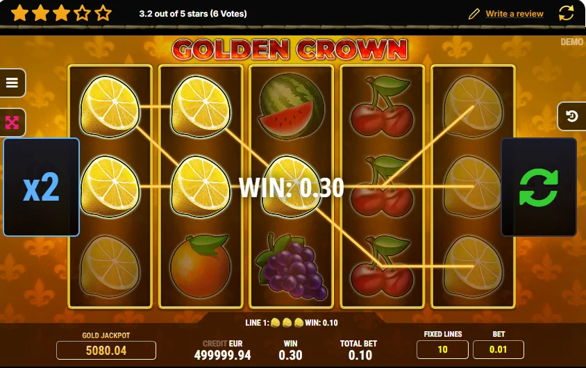 Golden Crown demo gameplay how to play