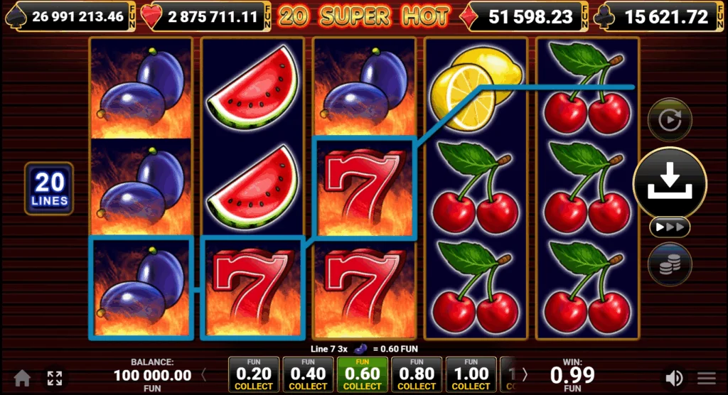 20 Super Hot slot game