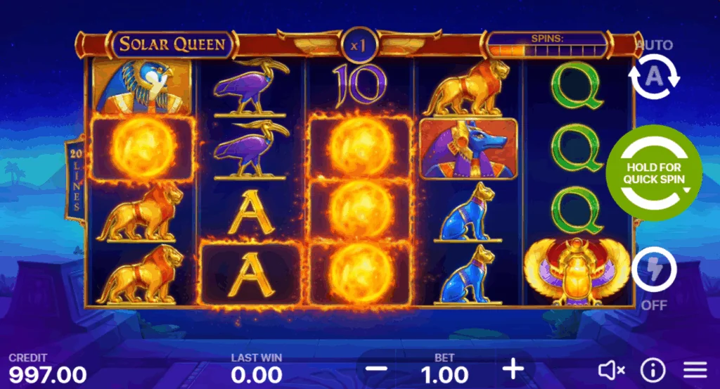 Solar Queen demo gameplay how to play