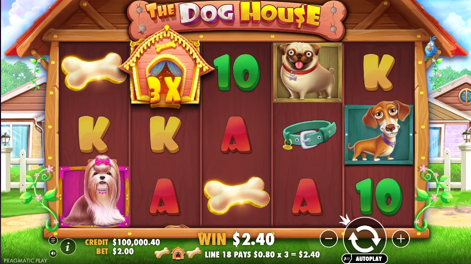 The Dog House slot game screenshot