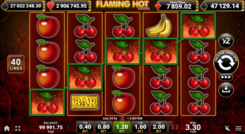 Flaming Hot Extreme slot features and rtp