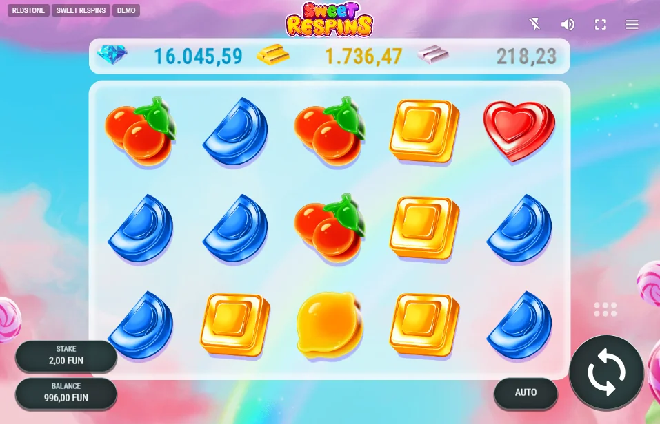 Sweet Respins demo gameplay how to play