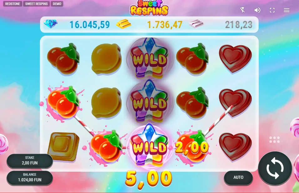 Sweet Respins slot features and rtp