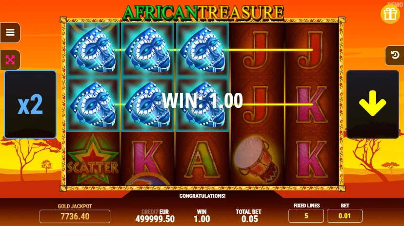 African Treasure slot game