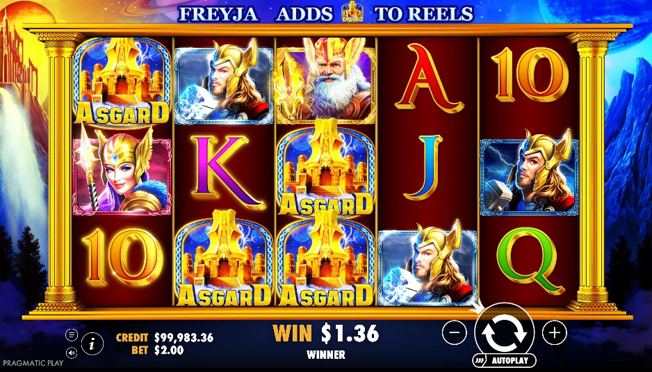 Asgard slot features and rtp