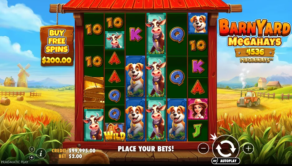 Barnyard Megahays Megaways slot game