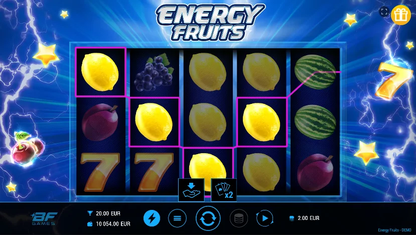 Energy Fruits slot features and rtp