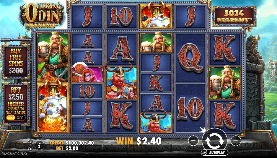 Fury of Odin Megaways slot game