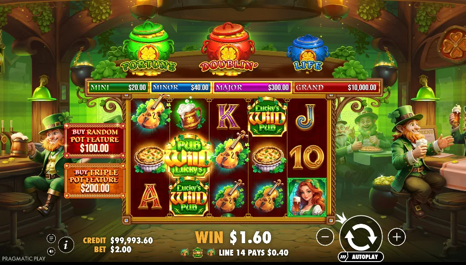 Lucky's Wild Pub demo gameplay how to play